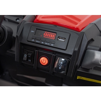 Duży Buggy dla dzieci UTV X3 Off-Road 2-osobowy 4 x 200W Czerwony BBH-028.CR